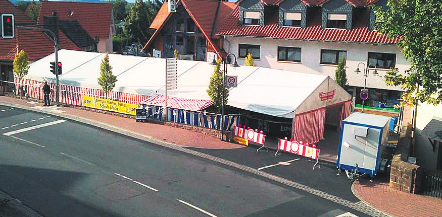 Das bisher geliehene Festzelt gehört nun der Arbeitsgemeinschaft Hailerer Vereine.