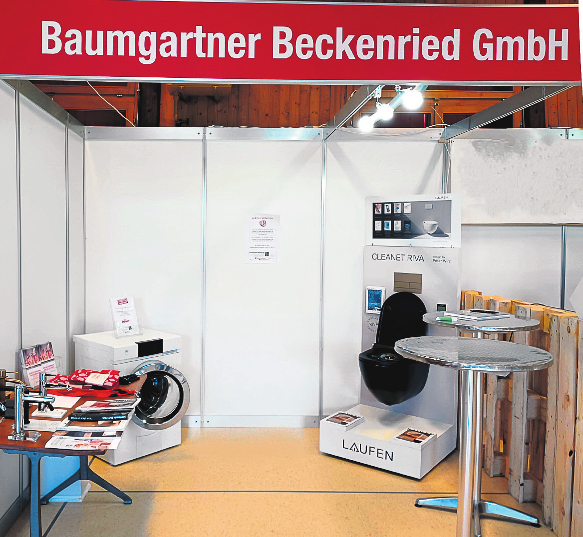 Gewerbeausstellung: Stand Baumgartner Beckenried GmbH.