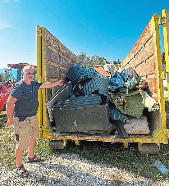 Auch auf Campingplätzen wütete das Unwetter. Foto: Jennifer Kapellari 