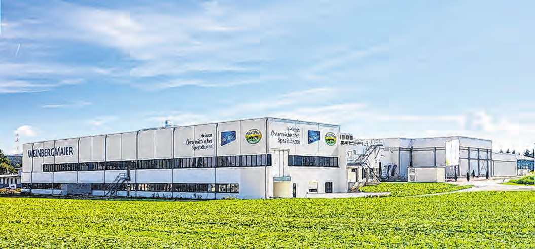 Wolfern ist ein wichtiger Wirtschaftsstandort; Firmen wie etwa Weinbergmaier Tiefkühlkost sind hier angesiedelt. Foto: Gemeinde Wolfern