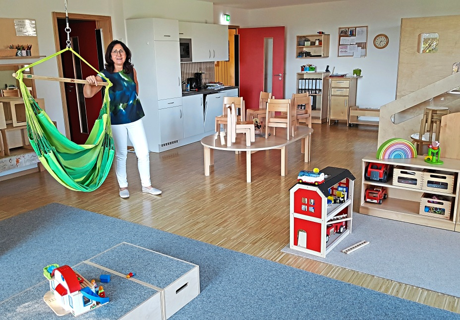 Freundlich, hell, modern, kindgerecht und grosszügig - die neuen Räume im Kinderkrippenbereich. - Foto: Steiml