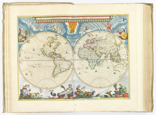 J. Janssonius. Nieuwen Atlas, ofte Werelt-Beschrijvinge. 6 in 7 Bdn. Amsterdam 1657-ca. 1683. Abbildung: Reiss & Sohn