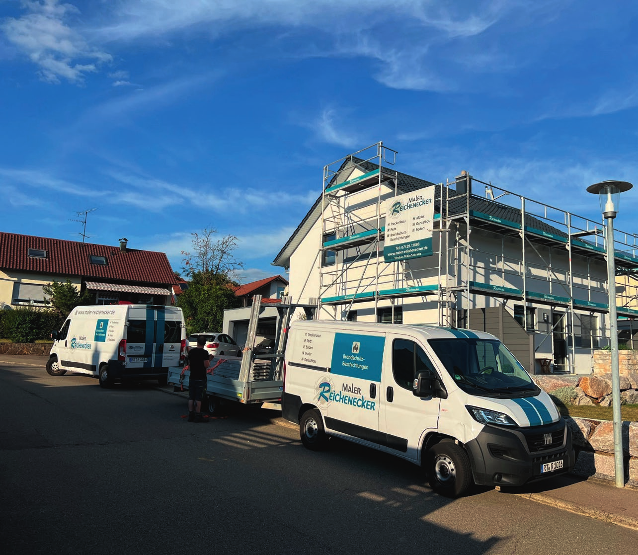 Profis vor Ort: Die Maler Reichenecker GmbH ist in Bad Urach und der Region im Einsatz für die Kunden. Foto: PR