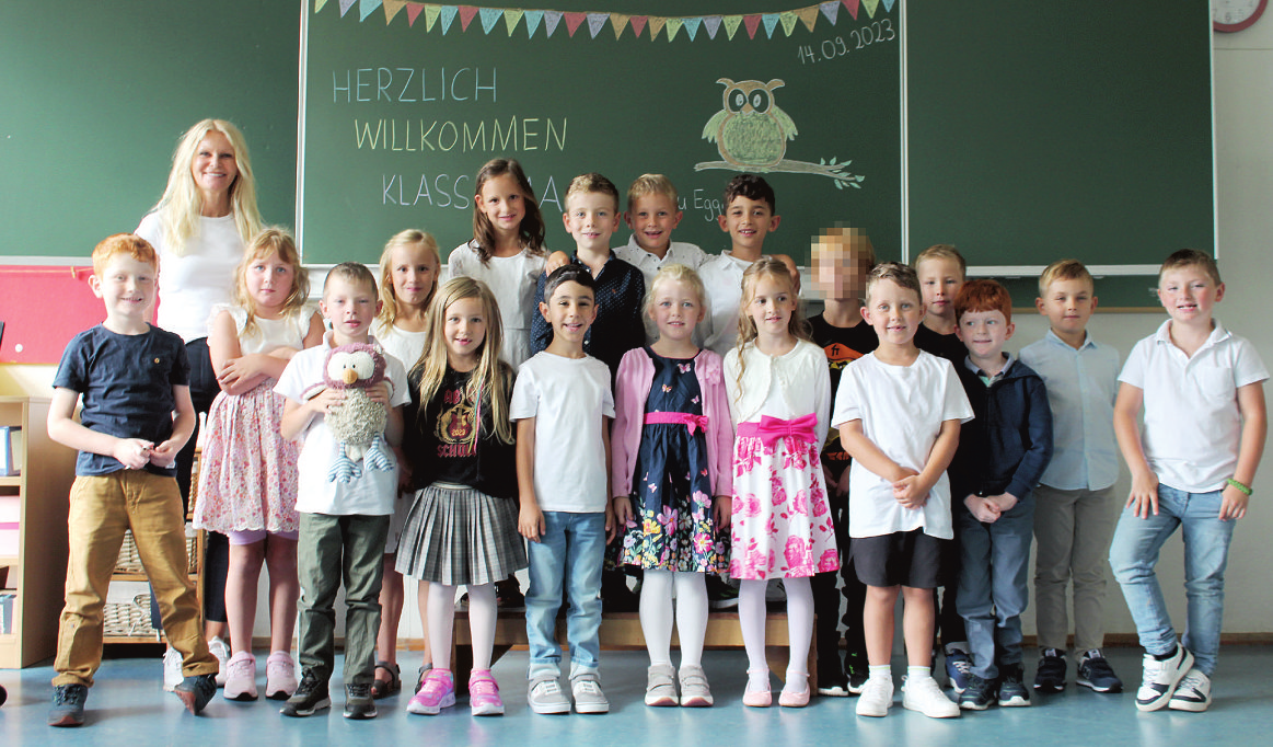 Heinrich-Prescher-Schule Gschwend, Klasse 1a. Klassenlehrerin: Petra Eggert. Foto: Heinrich-Prescher-Schule