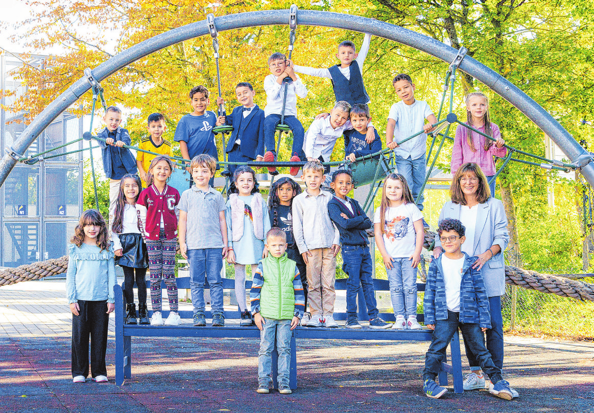 Breit-Eich-Grundschule Schwäbisch Hall in Gottwollshausen, Klasse 1b. Klassenlehrerin: Catrin Eller-Zott. Foto: Patricia Malak Photography