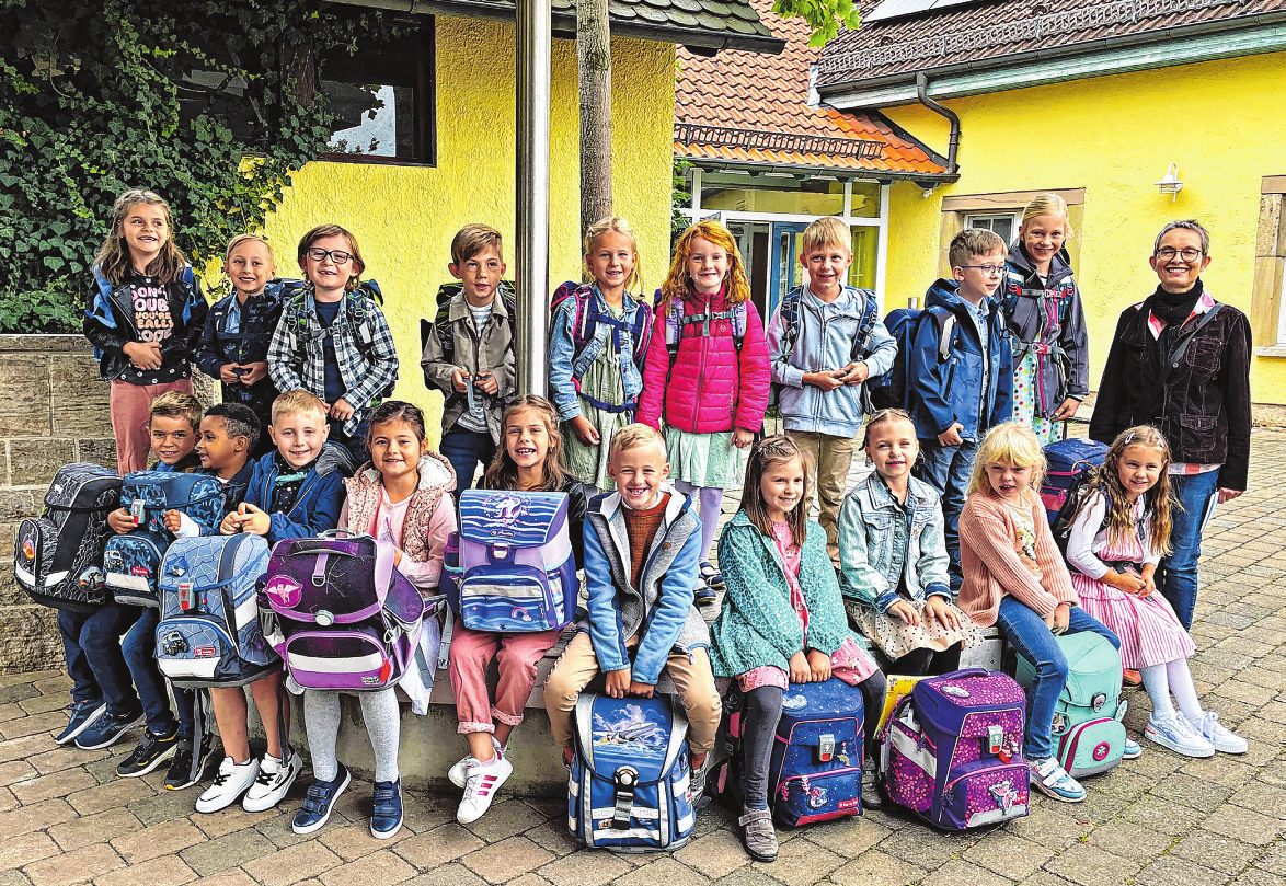 Grundschule Satteldorf, Klasse 1a Klassenlehrerin: Petra Dollinger Foto: Jana Fee Schirmer