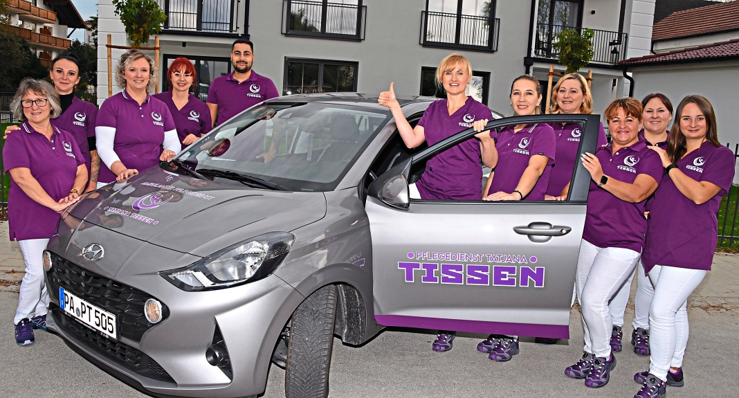 Ein motiviertes Pflegeteam: Mustergültig betreut wird der gesamte Wohnpark Alt Füssing künftig exklusiv durch den renommierten Pflegedienst Tatjana Tissen.