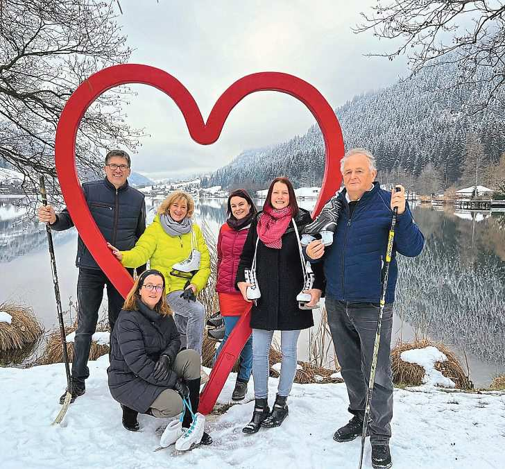 Es warten Wintersportaktivitäten, attraktive Wellnessangebote und herzhafte Kulinarik.Foto: Gemeinde Feld am See