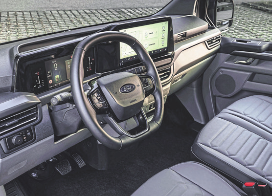 Der ergonomische, zentral im Armaturenbrett platzierte 13-Zoll-Touchscreen setzt auf das hochmoderne Kommunikations und Entertainmentsystem Ford SYNC 4.