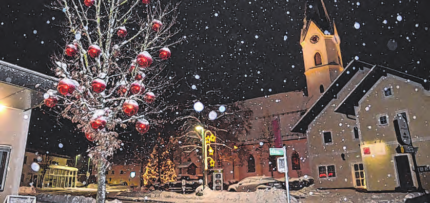 Ob mit oder ohne Schneeflocken: In St. Johannam Walde verzaubern wieder die Waldweihnacht und der Weihnachtsmarkt. Foto: Andrea Berer