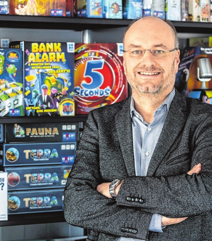 Profi-Spieler: Hermann Hutter, Erster Vorsitzender des Branchenverbands Spieleverlage. Foto: Hans-Rudolf Schulz/Hutter Trade GmbH & Co. KG/dpa-mag/txn