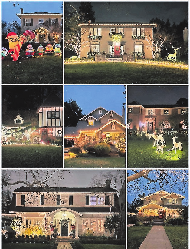 In Sachen Weihnachtsdekoration hat die Nachbarschaft von Sandra Bond einiges zu bieten.