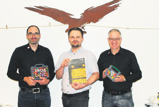 CL Gruppenfoto - Björn Ullrich (Leiter Forschung & Entwicklung), Robert Hartmann (TU Ilmenau), Bertram Göb (Geschäftsführer).