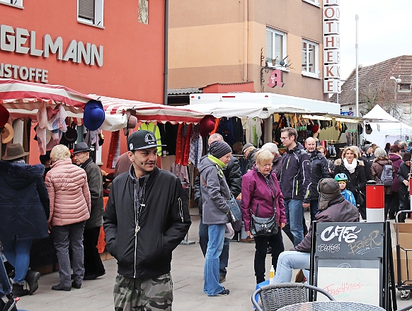 Buntes Treiben auf dem Fastnachtsmarkt in Höchstadt. FOTO: JOHANNA BLUM