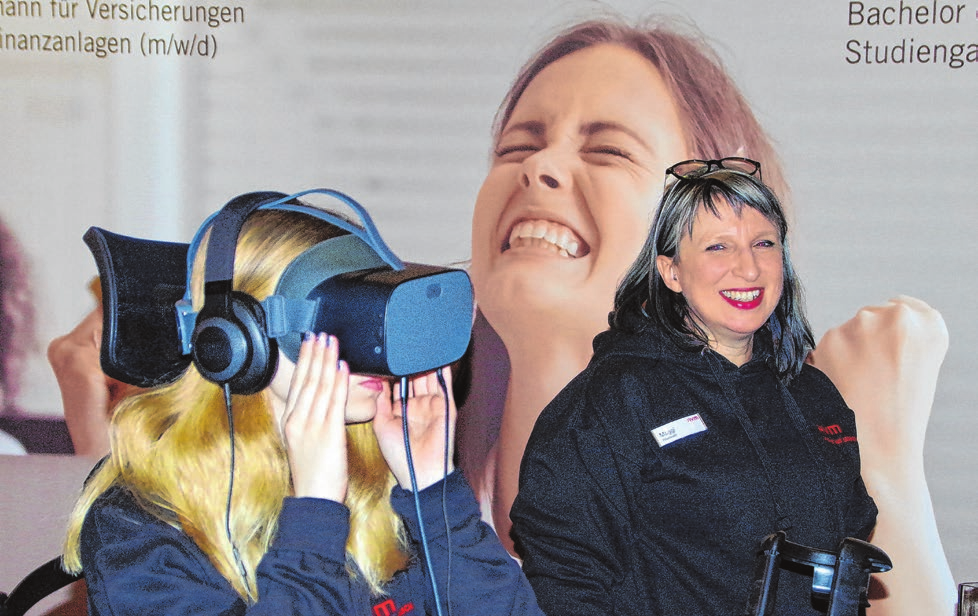 Interaktiv unterwegs: Auf der Messe kann man Ausbildung auf besondere Weise erleben - via „,Virtual Reality“.