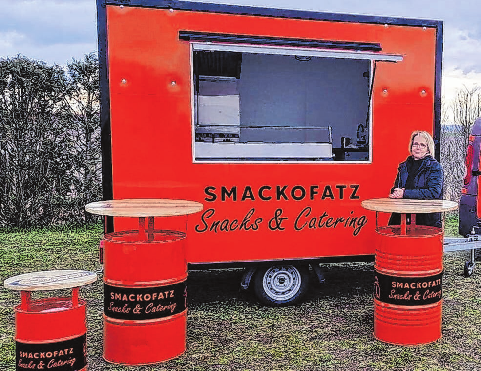 Lädt ein zu frisch zubereiteten Leckerbissen: Nicole Radke – präsentiert sich zum ersten Mal mit ihrem Foodtruck auf dem Schwedter Frühlingsmarkt. Foto: privat