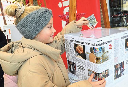 Direkt Spenden beim „Abdampfen“ und im Südpark.