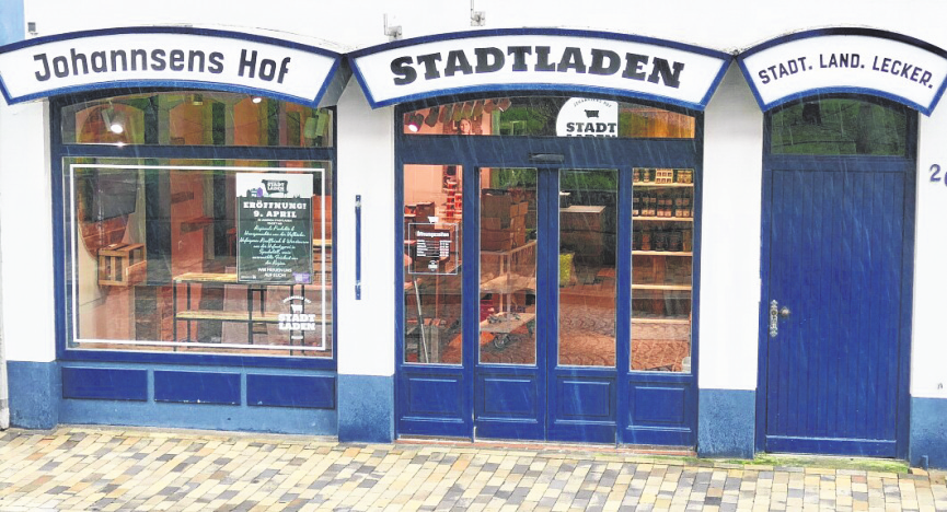 Der Johannsens Hof Stadtladen in Husum.