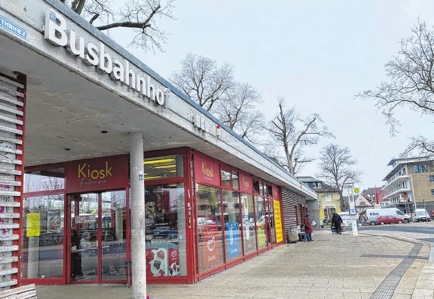 Der Kiosk Falkensee am Busbahnhof. Foto: Ruth Seyda