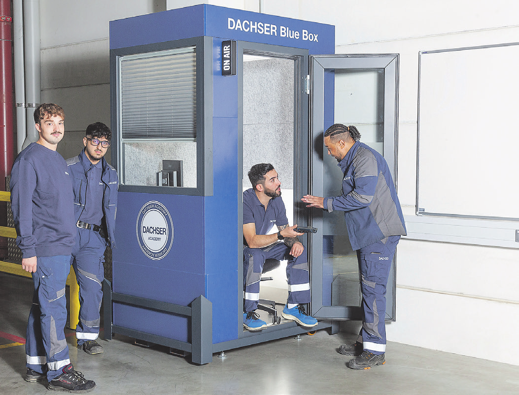 DACHSER Blue Box, eine neue Lernumgebung speziell für Mitarbeitende im Umschlaglager in Hörsching
