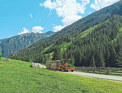 Auch das Naturschutzgebiet Pöllatal mit E-Tschu-Tschu Bahn ist eine Attraktion. Foto: Tourismussregion Rennweg