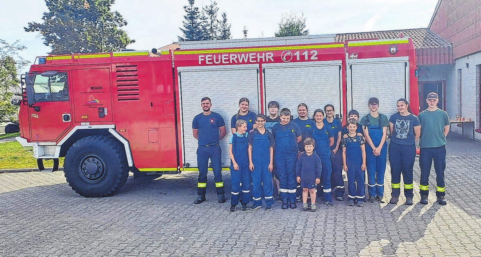 Besuch aus Oderberg bei der Jugendfeuerwehr Liepe