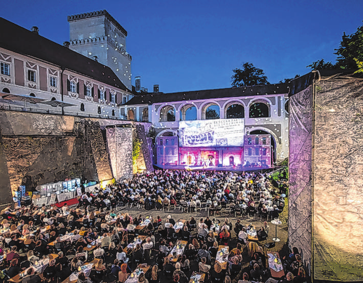 Die eindrucksvolle Open-Air-Location im Steyrer Schlossgraben