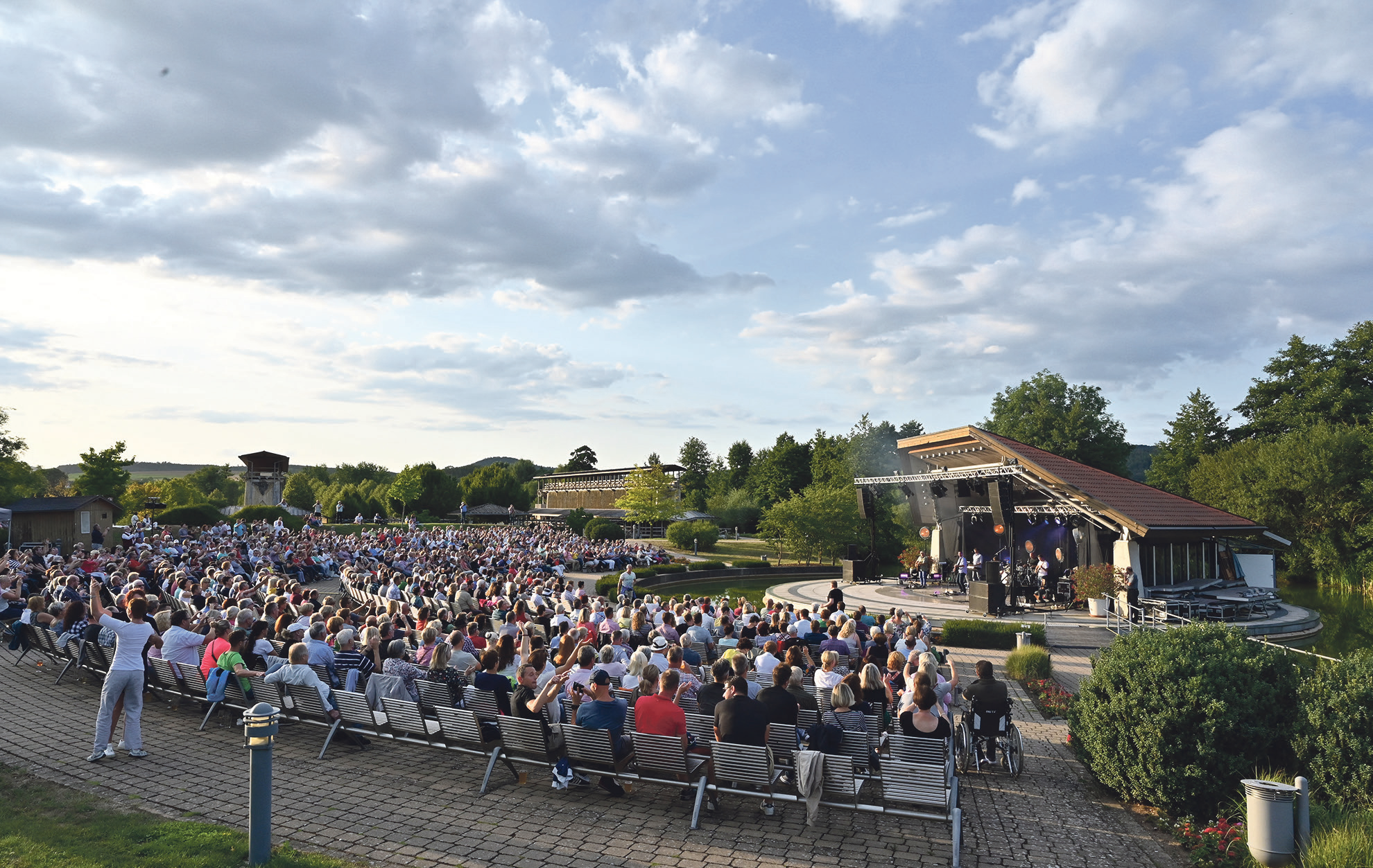 Auf der Seebühne finden 2024 wieder viele Veranstaltungen statt. Foto: Kur & Tourismus Service Bad Staffelstein