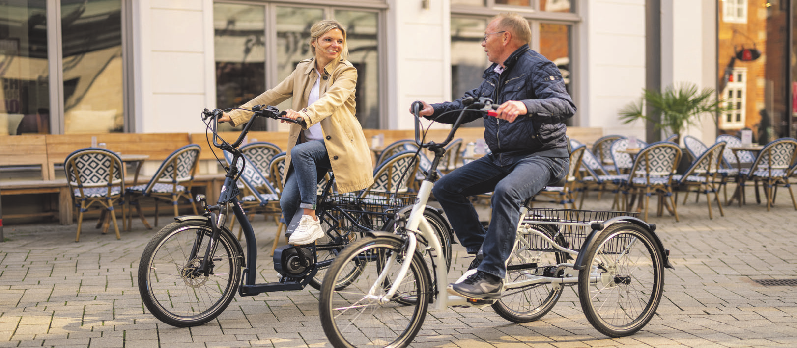 Auch jüngere Menschen mit Beeinträchtigung profitieren in Ihrer Mobilität vom e-Dreirad.