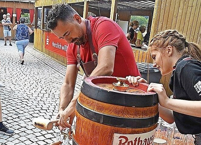 Für den Fassanstich ist, wie im vergangenen Jahr, Ortsvorsteher Tobias Zimmermann  verantwortlich. Dann wird bis Montag kräftig gefeiert.