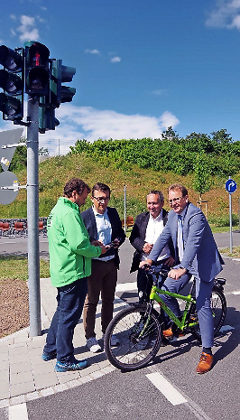 Die ersten Testfahrten auf dem Gelände fanden schon statt.