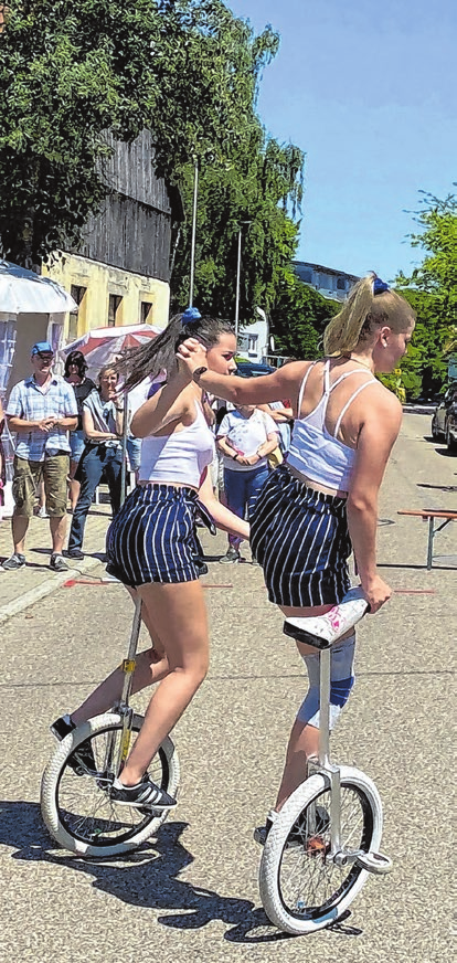 Die GSV-Einradkids zeigen am Sonntag ihr Können. FOTO: PRIVAT 