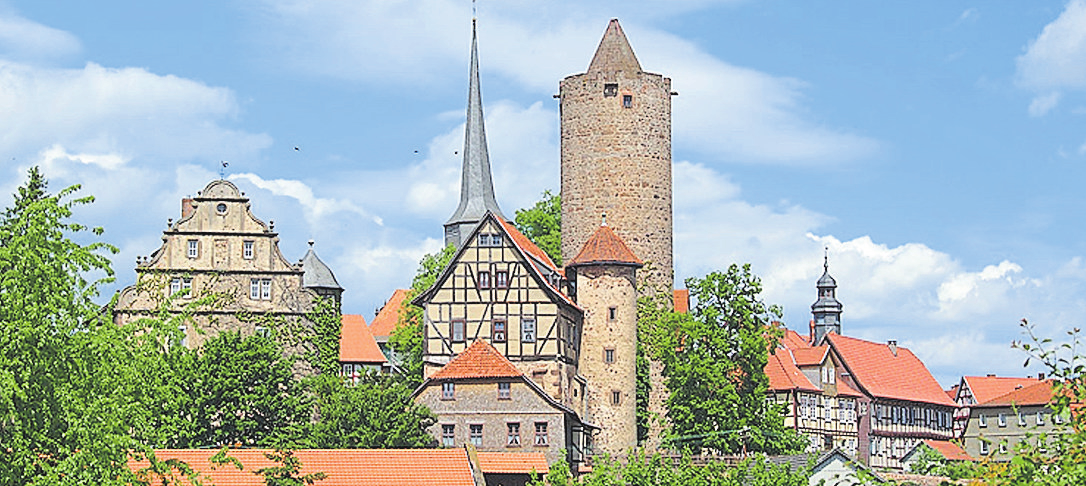 Bezeichnend für Schlitz: die Burgen-Silhouette. Foto: Archiv