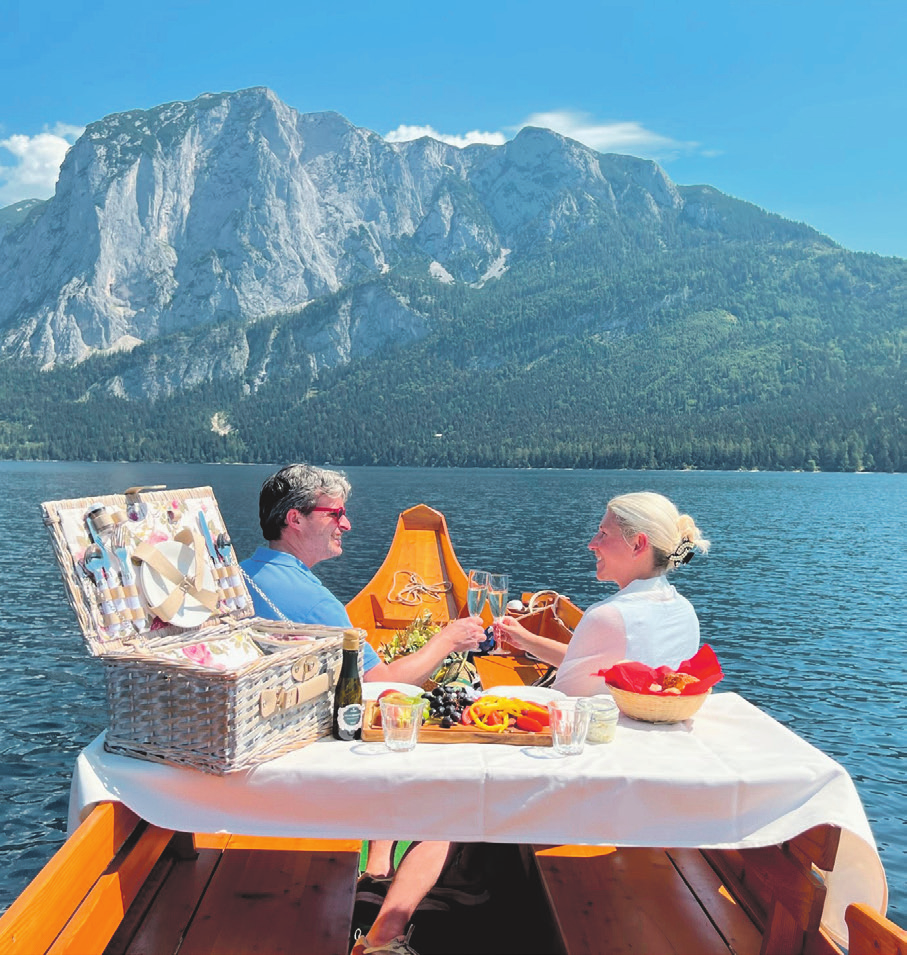 Unvergessliche Momente bei einem Frühstück oder Picknick auf der Plätte genießen