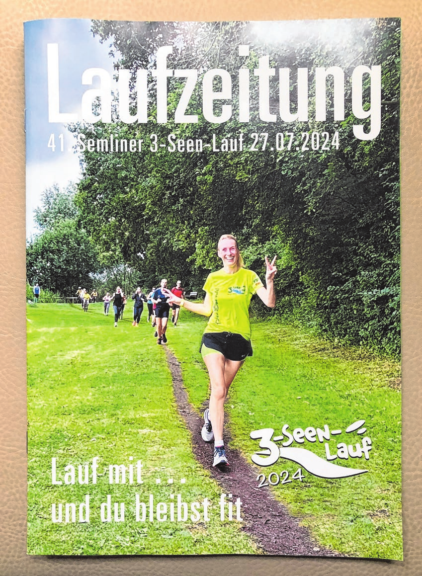 Die Titelseite der aktuellen „Laufzeitung“. FOTO: RENÉ WERNITZ