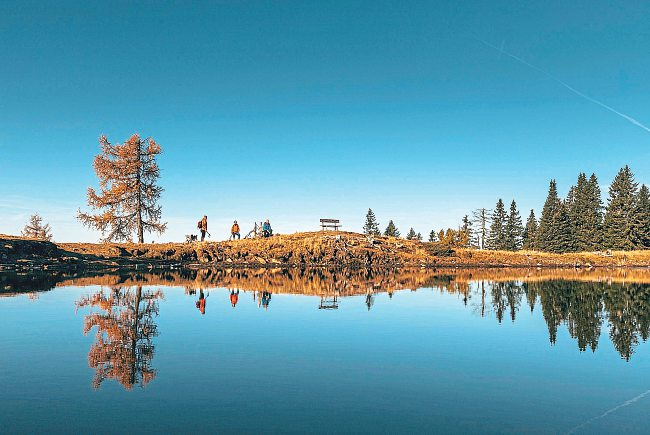 Die Region Villach - Faaker SeeOssiacher See zeigt sich im Herbst in allen Farben. Foto: Villach Tourismus