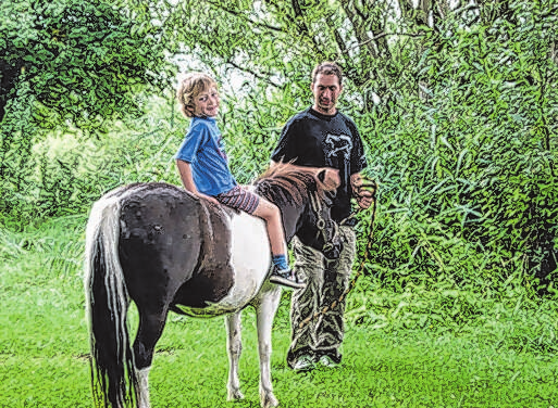 Auf dem Ponyrücken: Kinderreiten gehört auch zum Programm des Inkontakt-Sonnabends. Foto: privat