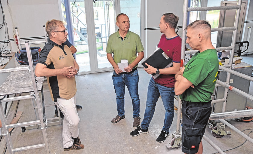 Jeden Mittwochmorgen war eine Baubesprechung angesetzt - hier im zukünftigen Sport-Casino. Foto: wor