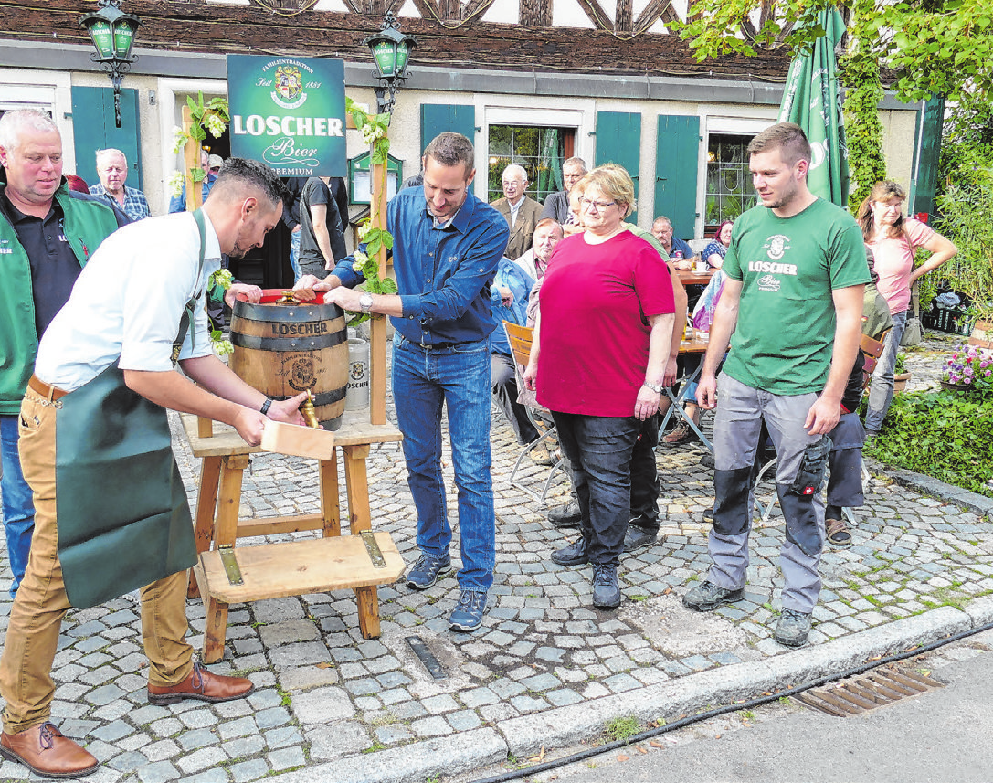 Das Festbier wird Bürgermeister Peter Kaltenhäuser am Samstag traditionell nach dem Aufstellen des Kerwabaums anstechen. Foto: Theo Kretzman