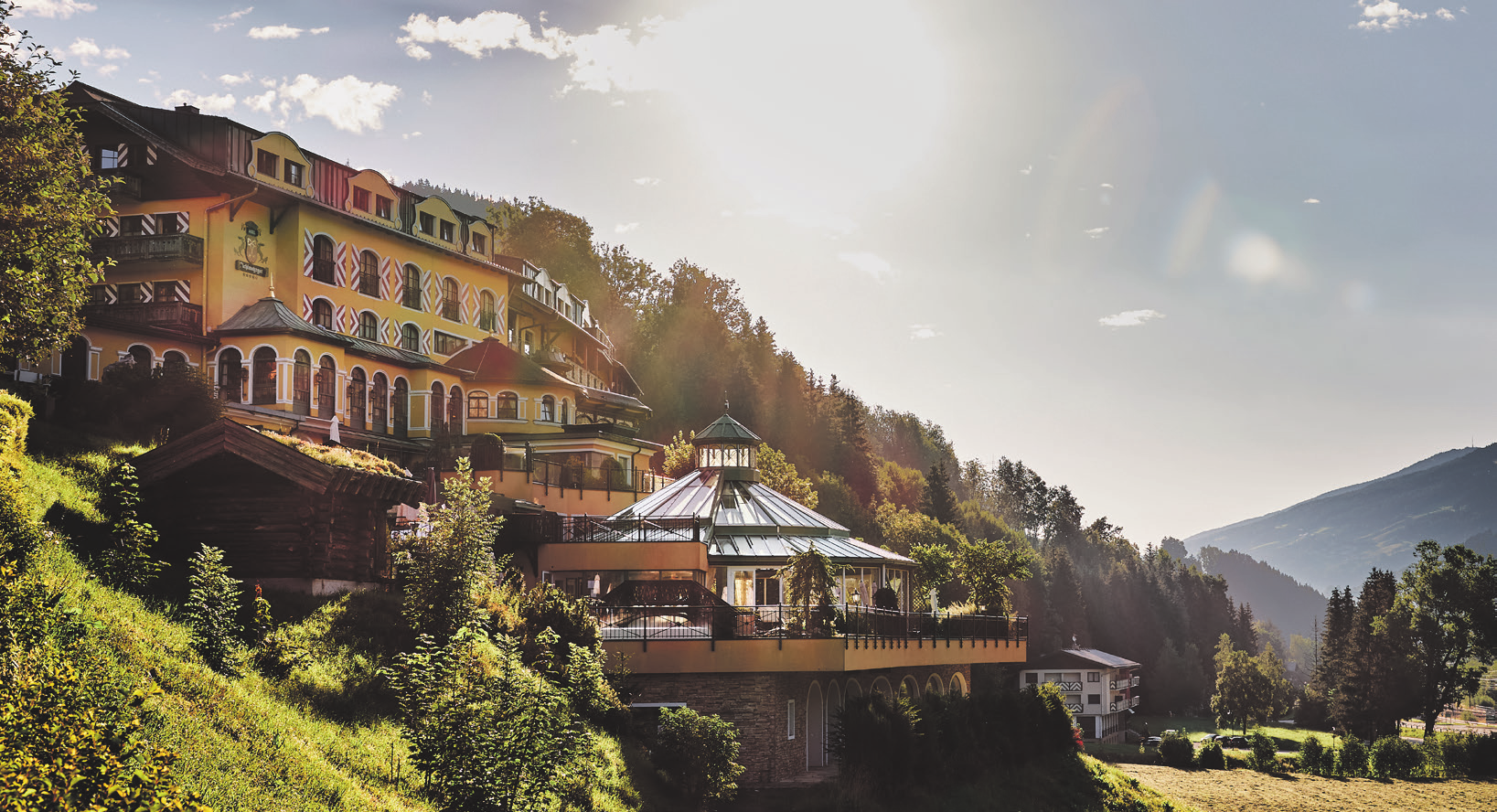 Eingebettert in herrliche Natur. Foto: Hotel Pichlmayrgut