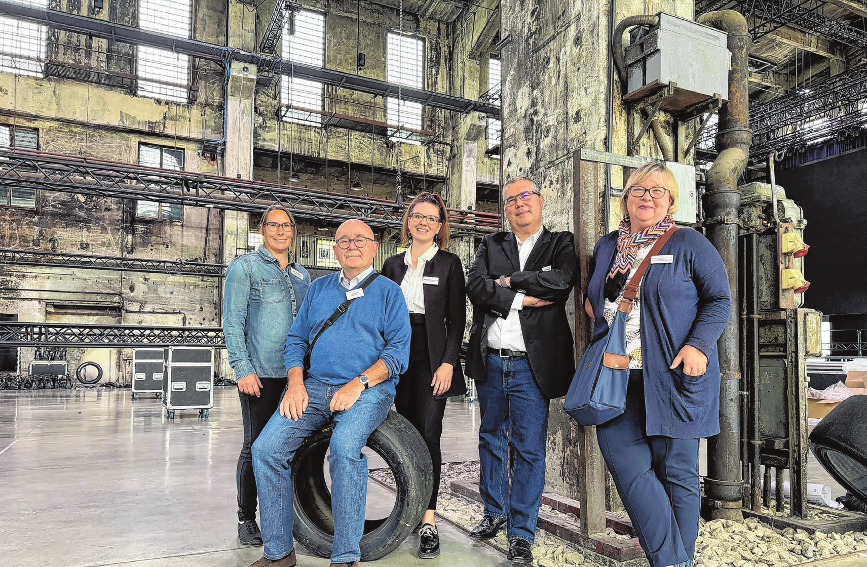 Das Orga-Team der Gewerbeund Industrieschau Metzingen (GIS): Ines Wittkowski, Peter Reiff, Sandra Bartschinski, Frank Uwe Geyer und Susanne Lauffer-Dietborn (v. li. n. re.). Foto: Natalie Eckelt