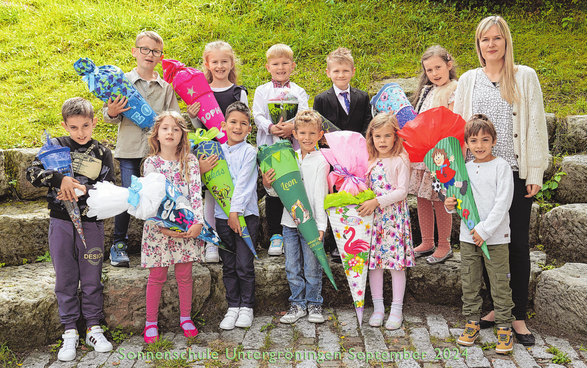 Sonnenschule Untergröningen, Kombiklasse 1+2, Klassenlehrerin: Angelika Musold Foto: Top Fotografie Rau