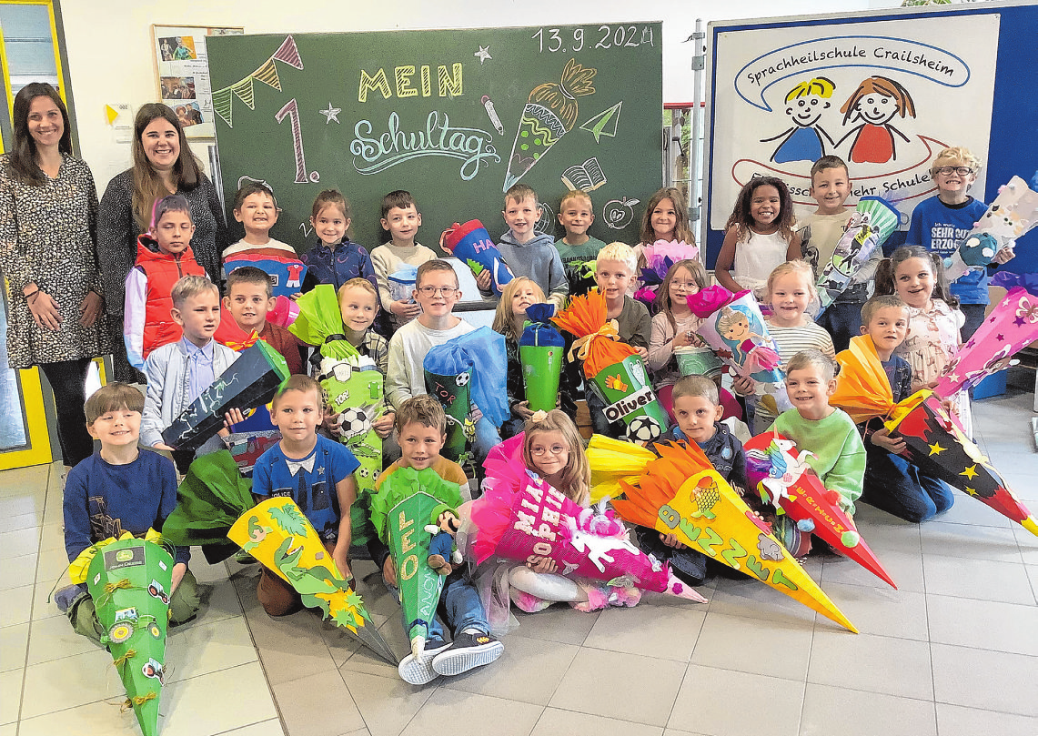 Sprachheilschule Crailsheim, Klassen la und lb Klassenlehrerinnen: Stefanie Becker und Meike Walter Foto: Sprachheilschule Crailsheim