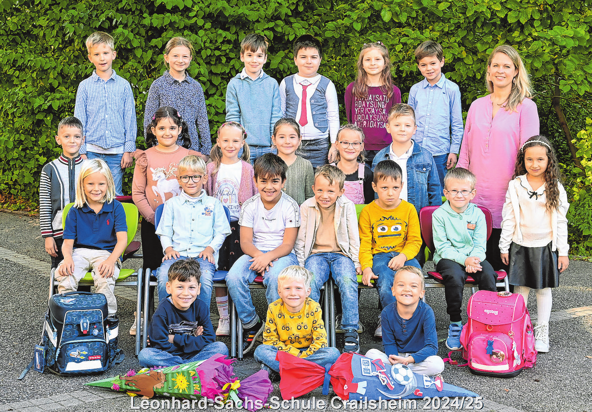 Leonhard-Sachs-Gemeinschaftsschule Crailsheim, Klasse 1c Klassenlehrerin: Julia Ezel Foto: Top-Fotografie