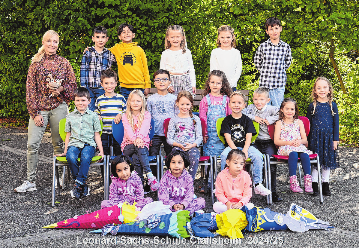 Leonhard-Sachs-Gemeinschaftsschule Crailsheim, Klasse 1b Klassenlehrerin: Feenja Straßer Foto: Top-Fotografie