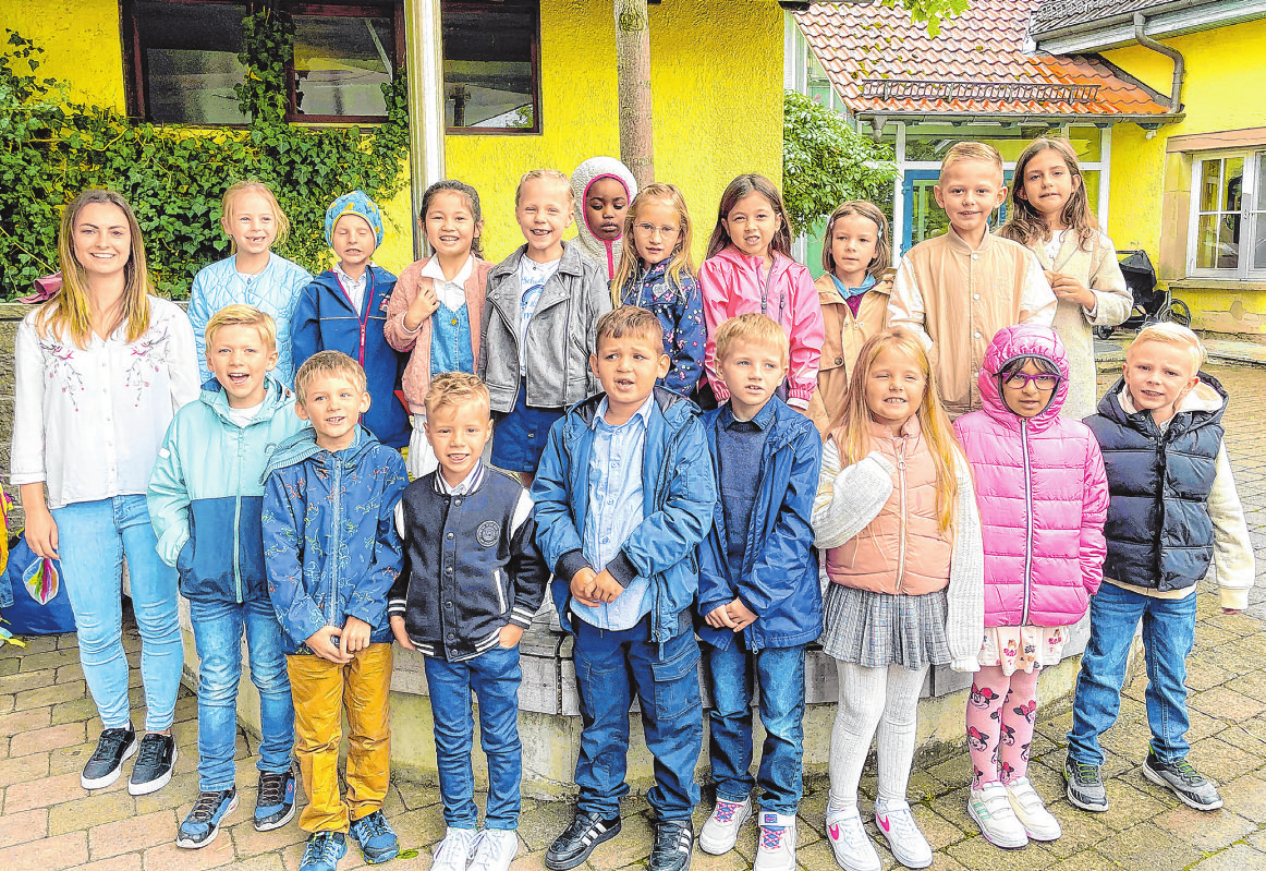 Grundschule Satteldorf, Klasse 1b Klassenlehrerin: Lea Thumm Foto: Jana Fee Schirmer