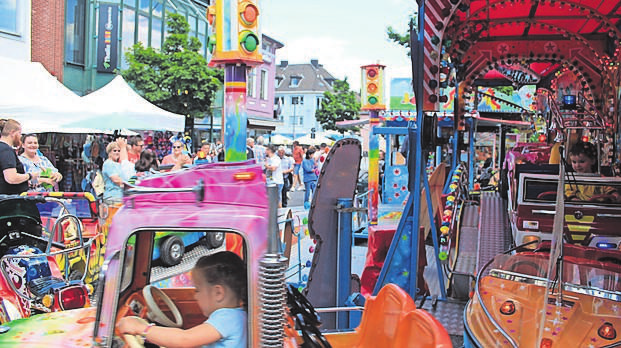 Auch die kleinen Stadtfestbesucher kommen auf ihre Kosten. FOTO: WOLFGANG WYNANDS