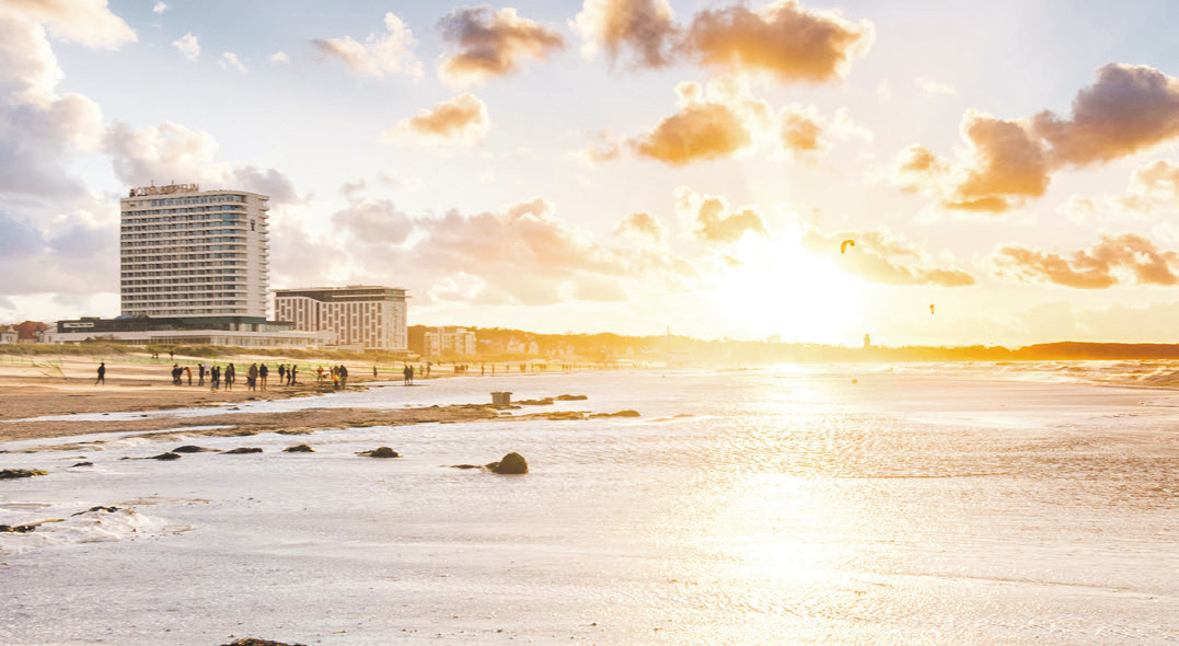 Traumhafte Stimmung an der Ostsee. Foto: Hotel NEPTUN