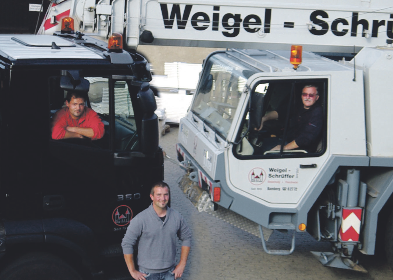 Joachim Weigel mit seinen Söhnen Sebastian und Johannes. Foto: privat