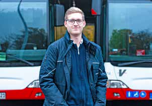 Busfahrer: Die Vestische fährt jeden Tag Fabian Schneider, 21 Jahre